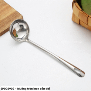Muỗng tròn inox cán dài