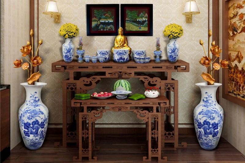 Hướng dẫn sắp xếp bàn thờ gia tiên đúng chuẩn, đẹp mắt và hợp phong thủy cho mọi gia đình Việt