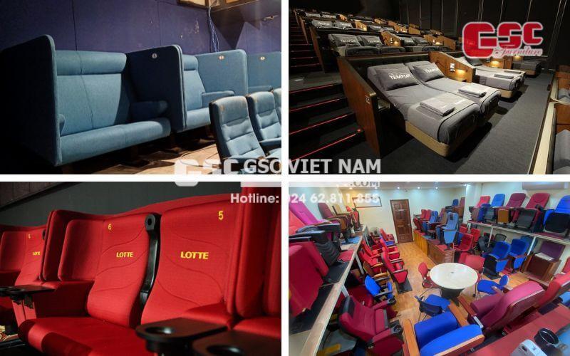 Cặp đôi xem và chọn bàn ghế ăn giá rẻ trên máy tính bảng
