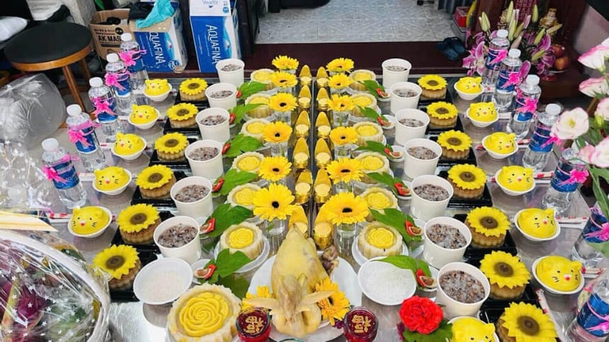 Bài cúng Mụ cho bé trai 7 ngày chi tiết chuẩn lễ