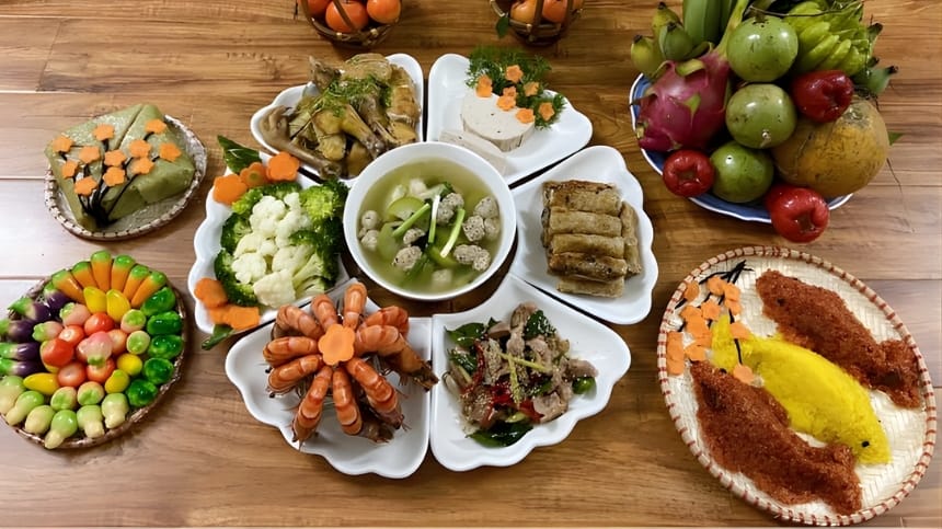 Mâm cỗ cúng ông công ông táo
