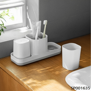 Bộ 2 cốc (2 bên) + cốc đựng bàn chải đánh răng BDO