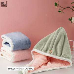 Khăn lau tóc dạng mũ