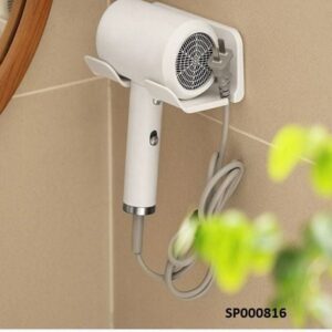 Kệ nhựa treo máy sấy có khe gài dây điện - Trắng