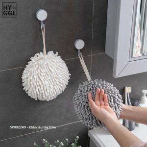 Khăn lau tay tròn nhà bếp - XÁM
