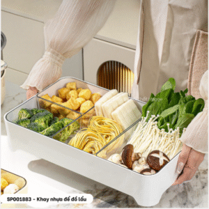 Khay nhựa để thực phẩm có nắp