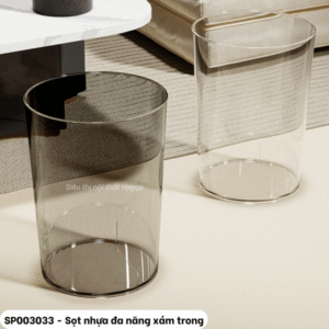 Sọt nhựa đa năng xám trong