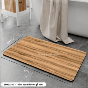 Thảm hoạ tiết vân gỗ - 40*60CM