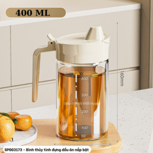 Bình thủy tinh đựng dầu ăn nắp bật