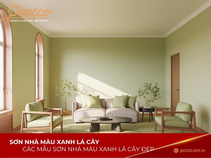 Góc làm việc tại nhà được trang trí với tông màu xanh lá cây giúp tăng cường sự tập trung và giảm căng thẳng