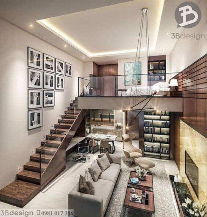 Nội thất phòng khách nhà cấp 4 3 phòng ngủ tối giản, ấm cúng với đồ gỗ tự nhiên.