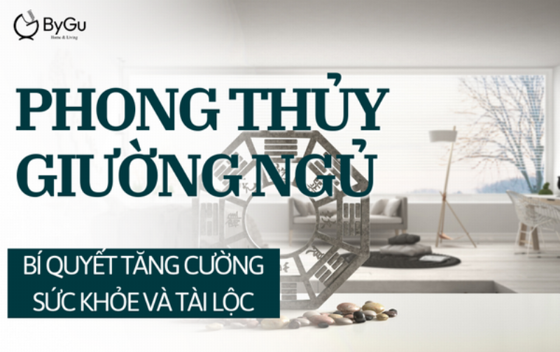 Phòng ngủ có giường được đặt theo phong thủy, tạo không gian hài hòa và thoải mái.