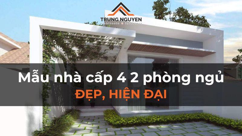 Mẫu thiết kế nhà cấp 4 100m2 3 phòng ngủ với bố cục thông minh, tối ưu diện tích cho gia đình trẻ.