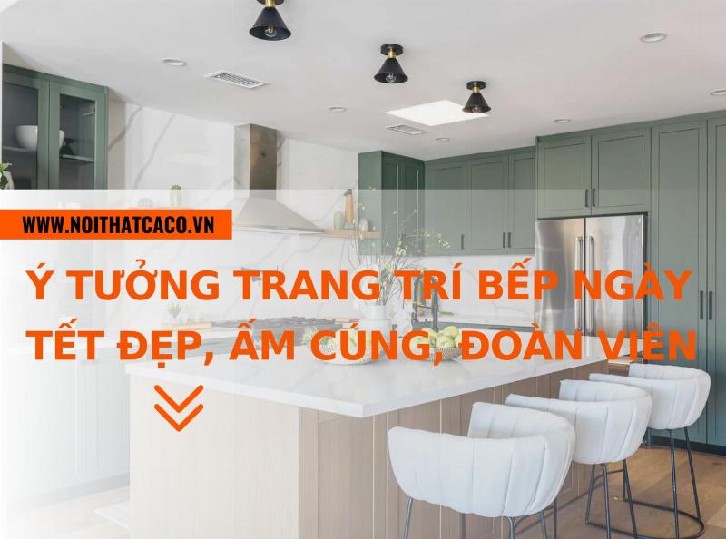 Trang trí bếp tối giản đẹp, ấm cúng