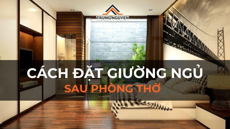 Giải pháp sử dụng vách ngăn để hóa giải phong thủy giường sau phòng thờ