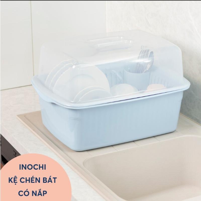 Kệ chén bát ngăn nắp sạch sẽ giúp bếp luôn gọn gàng và thoáng mát