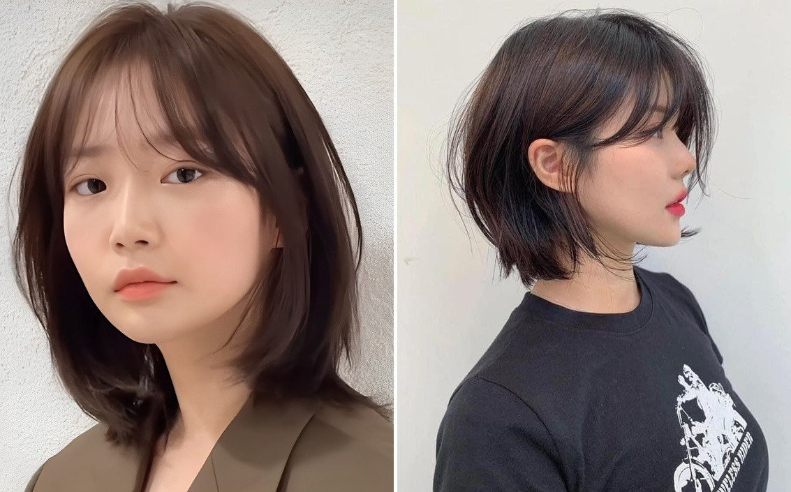 Mặt tròn người mập nên chọn tóc uốn nhẹ