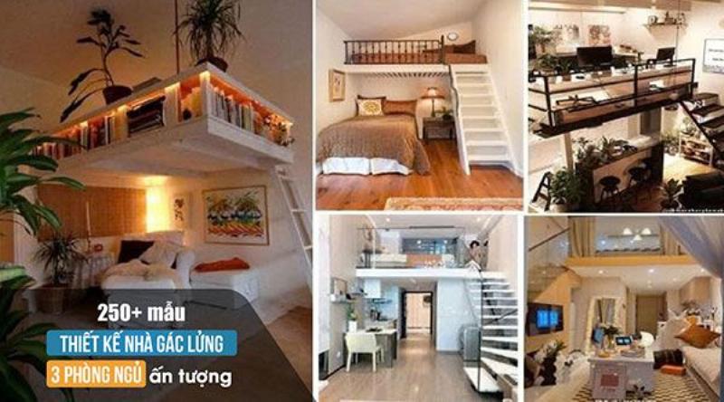Nhà gác lửng 2 phòng ngủ giúp tối ưu không gian sống, tạo thêm phòng ngủ và khu vực chức năng tiện lợi.