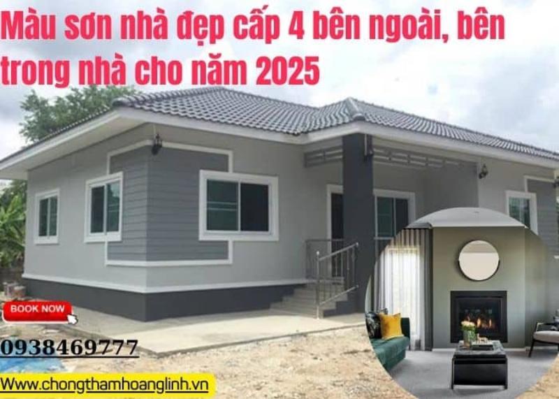 Cách phối màu sơn nội thất nhà cấp 4 bên trong hài hòa với đồ đạc