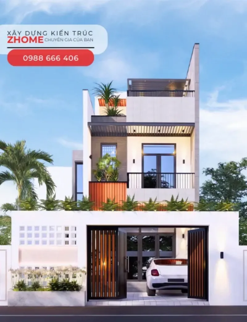 Thiết kế mẫu nhà vệ sinh hiện đại tối giản với gam màu trung tính, vật liệu tự nhiên và ánh sáng ấm áp