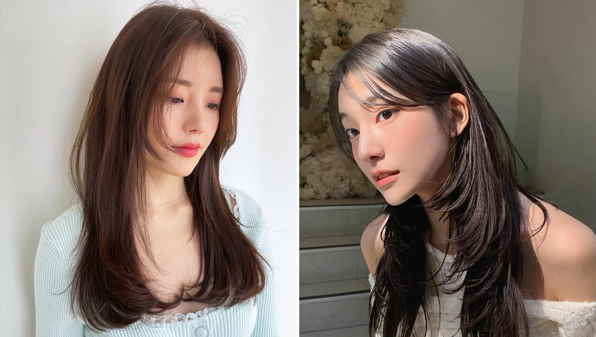 Tóc uốn cụp dễ chăm sóc cho mặt tròn