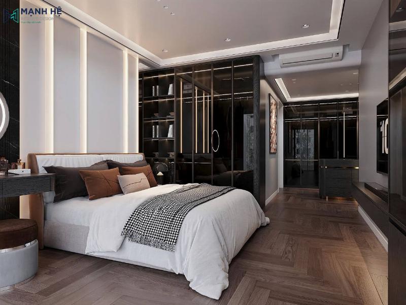 Vách kệ gỗ trang trí cho phòng khách hiện đại, sang trọng với các ô trưng bày độc đáo