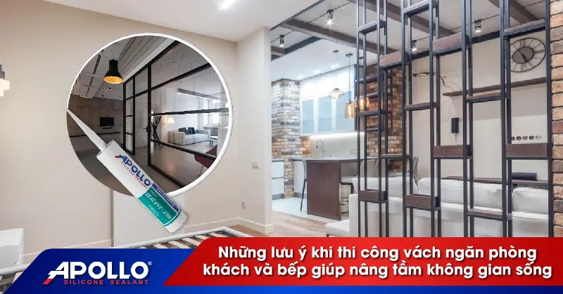Một vách ngăn gỗ phòng khách kiểu dáng hiện đại với các khe hở tinh tế, giúp lưu thông khí tốt và tạo điểm nhấn thẩm mỹ, phản ánh nguyên tắc phong thủy hài hòa.