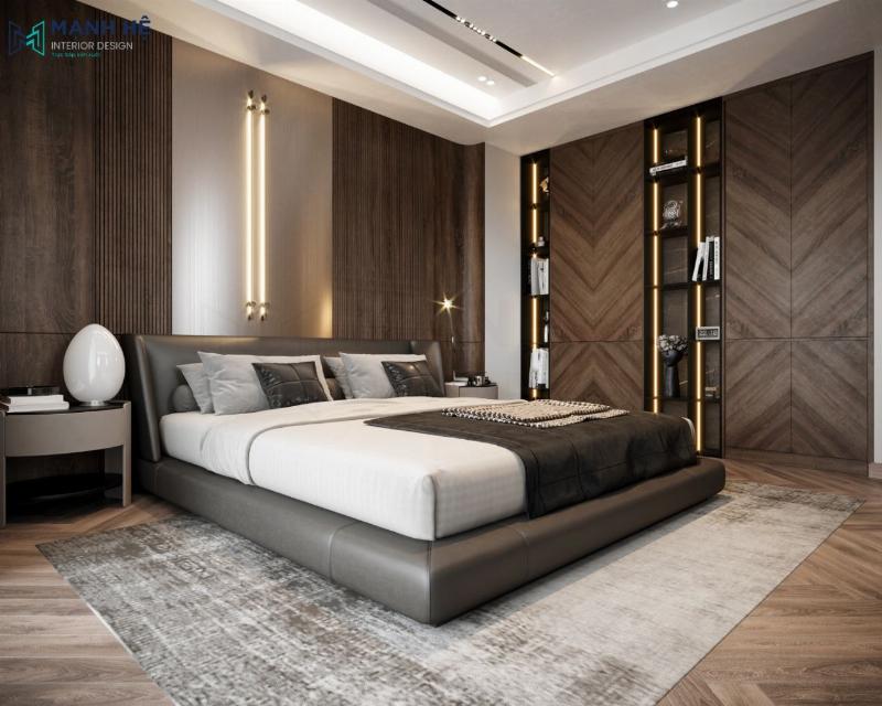 Ý tưởng trang trí vách tường phòng khách đẹp với tranh nghệ thuật và hệ thống chiếu sáng