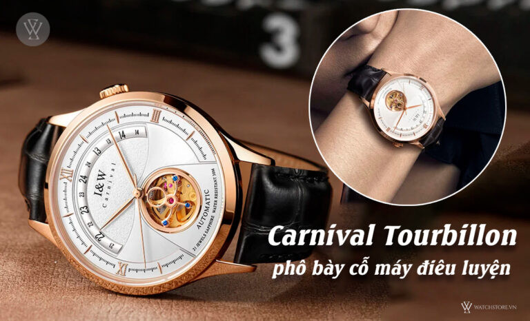 Đồng hồ Carnival Tourbillon phô diễn cơ chế lồng xoay độc đáo và tinh xảo