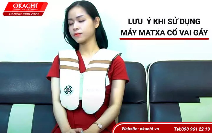 Lưu ý khi sử dụng máy mát-xa vai cổ lưng