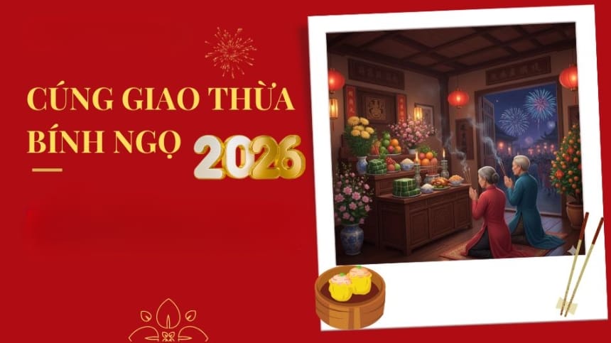Bài cúng giao thừa 2026 trong nhà - trang trọng, ấm cúng