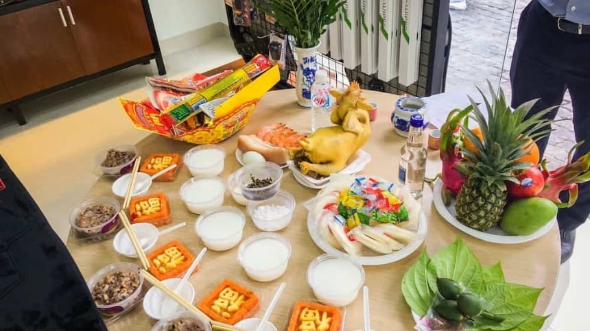 Chuẩn bị lễ vật cúng khai trương mở hàng đầu năm