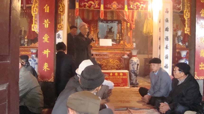 Con cháu dòng họ tề tựu đông đủ trong ngày giỗ tổ