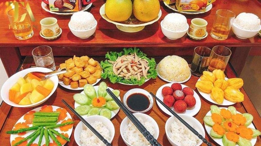 Mâm lễ cúng 49 ngày cho người đã khuất