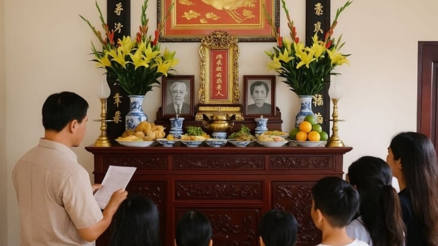 Văn khấn ngày giỗ hết ông nội