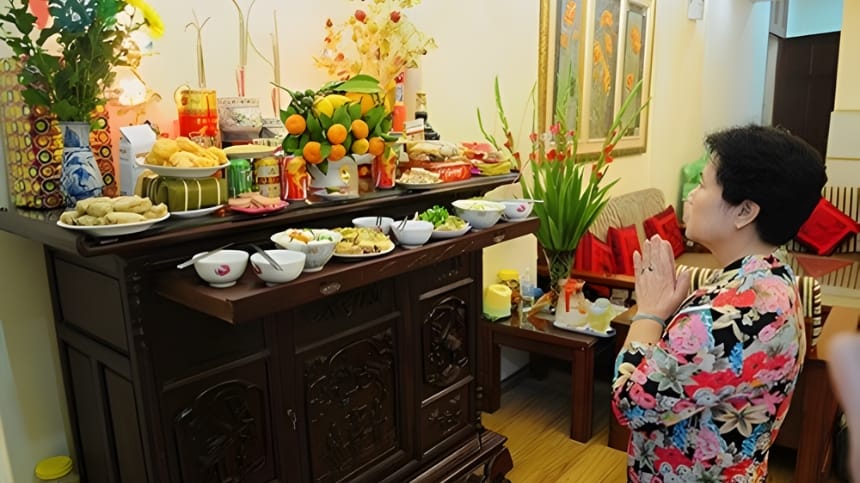 Ý nghĩa của hoạt động cúng giao thừa trong nhà
