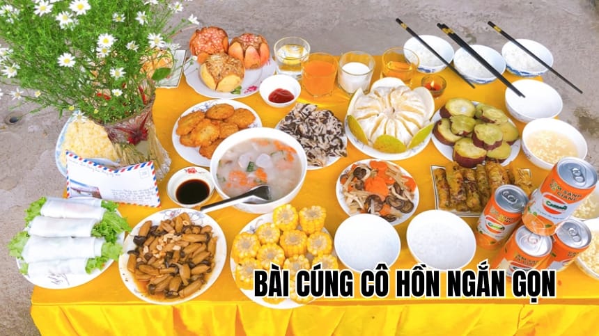 Bài cúng cô hồn ngắn gọn chuẩn lễ, dễ đọc, dễ thực hiện