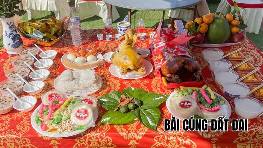 Bài cúng đất đai chuẩn nghi lễ cầu bình an, tài lộc