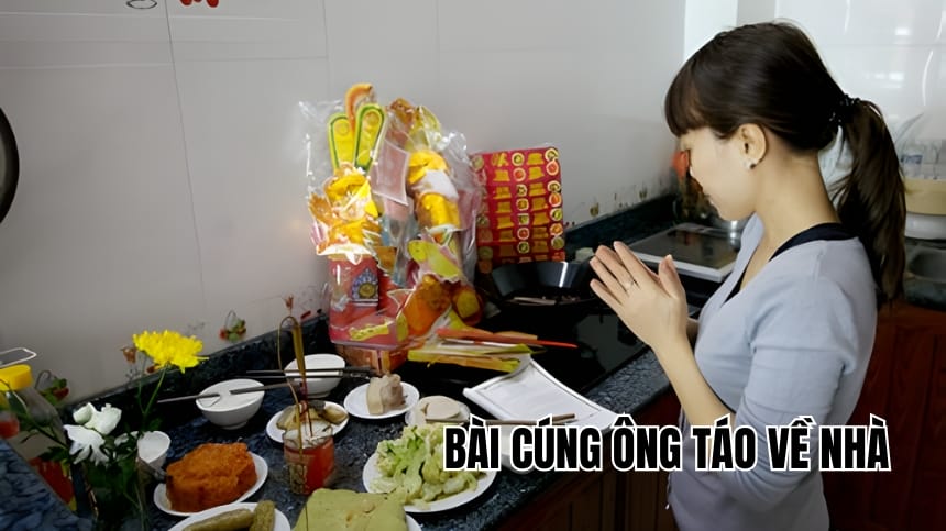 Bài cúng ông Táo về nhà chuẩn phong tục dễ đọc, dễ thực hiện