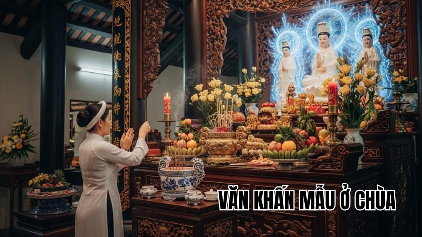 Văn khấn Mẫu ở chùa: Bài khấn chuẩn, lễ vật cần chuẩn bị