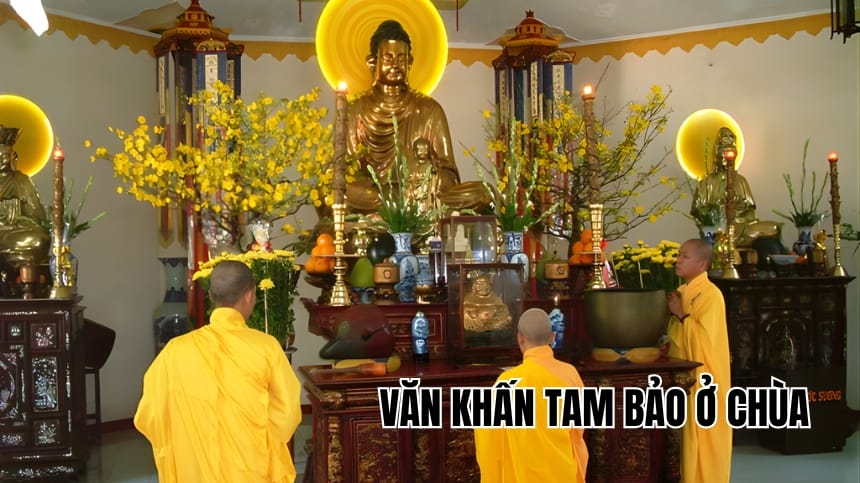 Văn khấn Tam Bảo ở chùa: Cách lễ Phật trang nghiêm