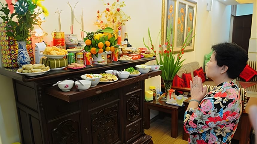 Bài văn khấn giao thừa trong nhà