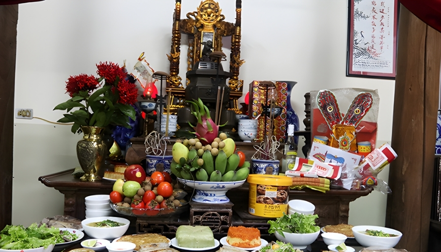 Văn khấn rằm tháng 12 bàn thờ thần linh, thổ công chuẩn