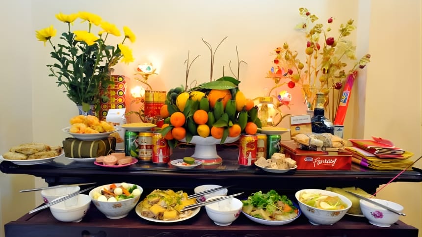 Cúng giao thừa trong nhà trước hay sau
