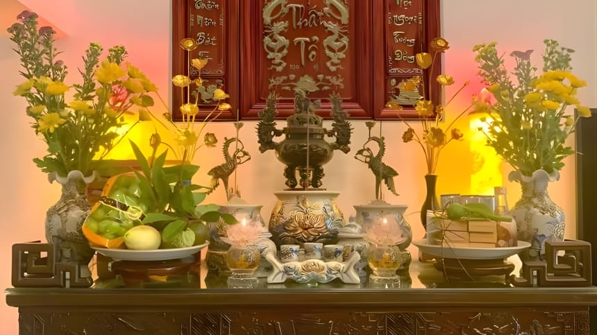 Hướng dẫn sắm lễ trước khi khấn gia tiên