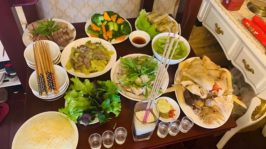 Hướng dẫn sắp mâm lễ chay cúng thổ công rằm tháng 7