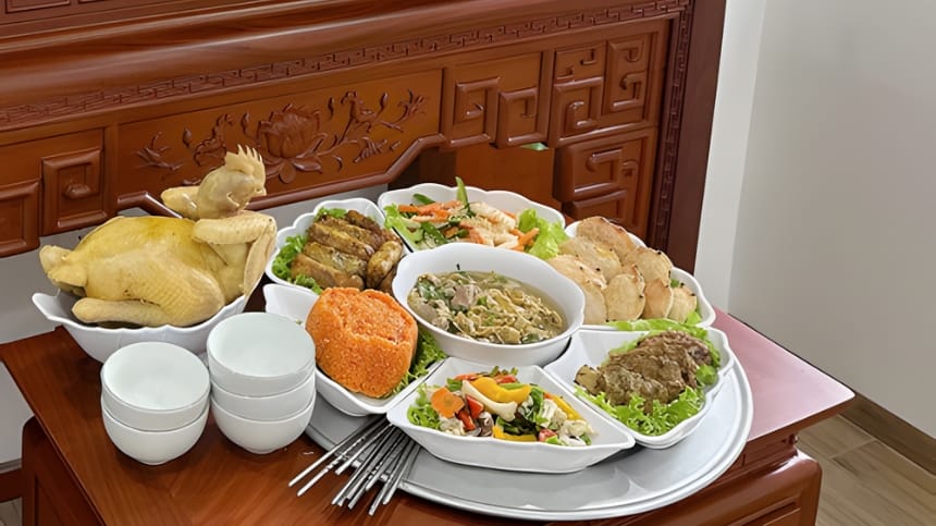 Hướng dẫn sắp mâm lễ cúng gia tiên mùng 1