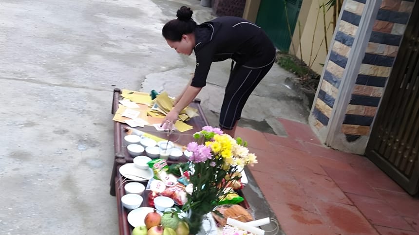 Không gian và cách bày trí lễ