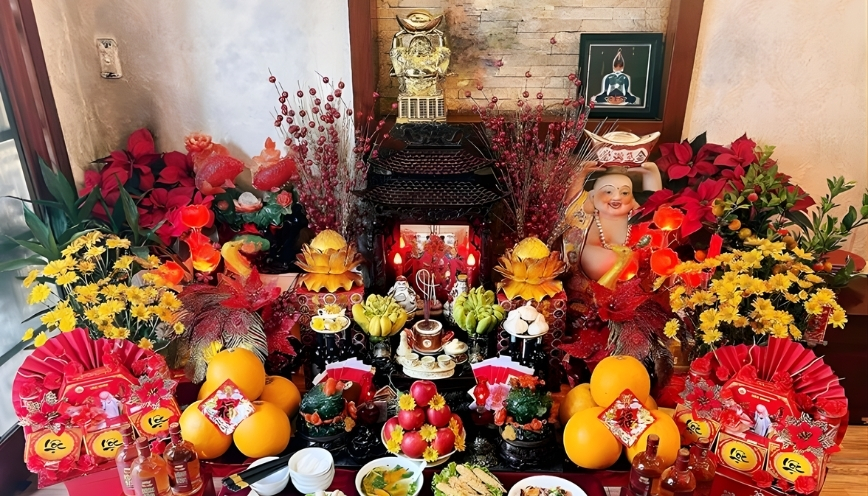 Văn khấn mùng 1 tháng 12 bàn thờ thần tài