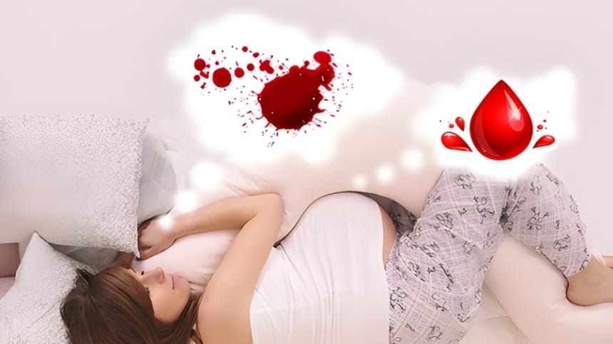 Mơ thấy máu kinh của mình